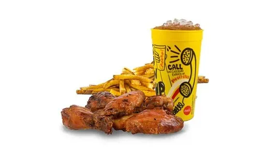 6pc Bone-in Wing Combo