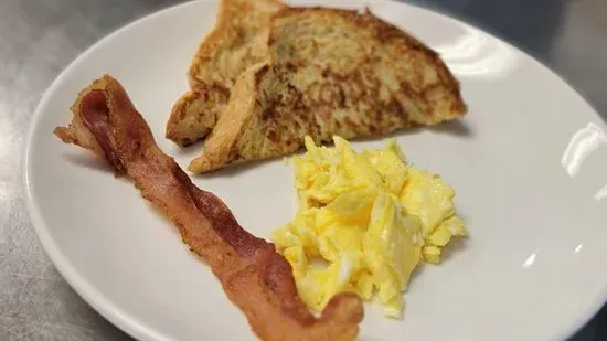 Kids 1 Crunch Toast With 1 Egg & 1 Strip of Bacon