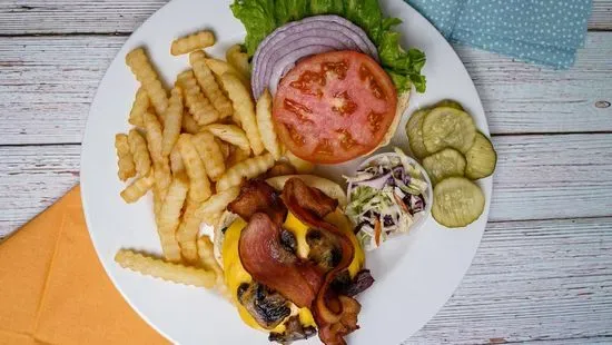 Mushroom & Bacon Cheeseburger