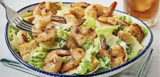 Classic Caesar Salad With Grilled Shrimp