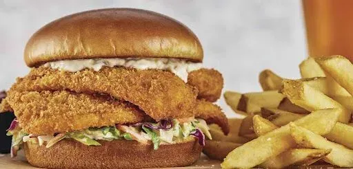 Crunch-Fried Flounder Sandwich