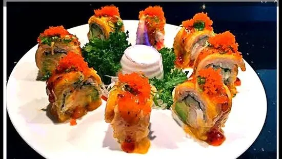 Flaming Salmon Roll