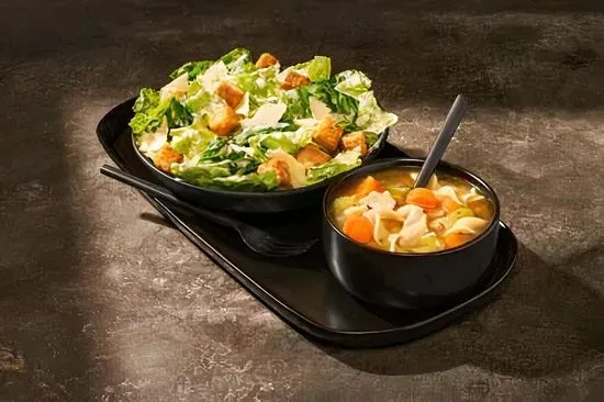 Caesar Salad & Homestyle Chicken Noodle Soup