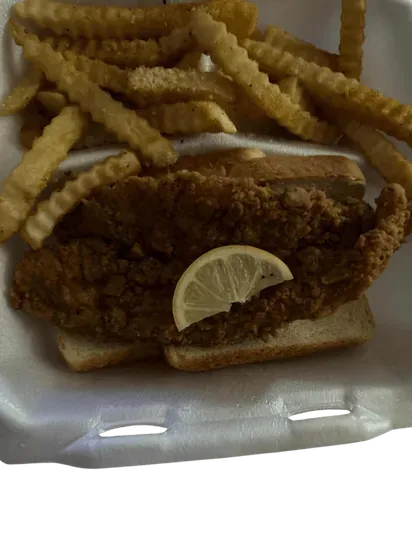 Family Ty's Golden Fried Fish with Season Fries