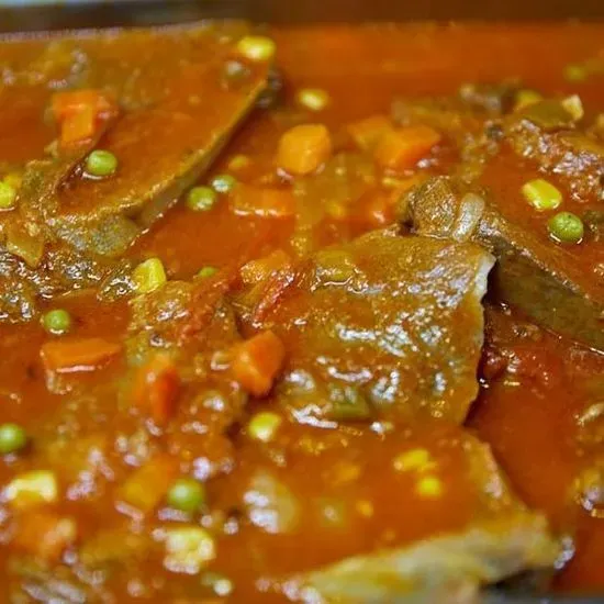 Lengua de res en Salsa