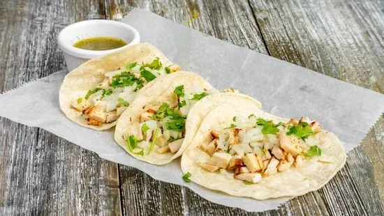 Orden X3 tacos de pollo ( Chicken)