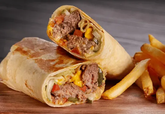 Angus Cheeseburger Wrap