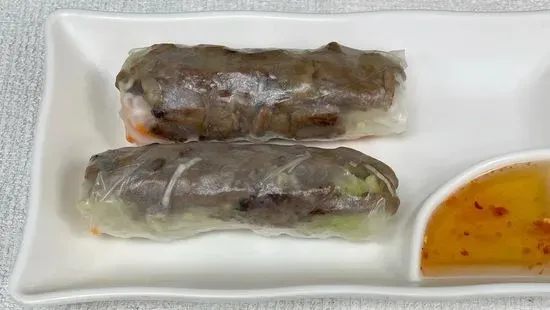 A3. Fresh Spring Rolls w/Charbroiled BBQ Meat (2) / Gỏi Cuốn Thịt Nướng