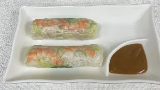 A2. Fresh Spring Rolls w/Shrimp and Chicken (2) / Gỏi Cuốn