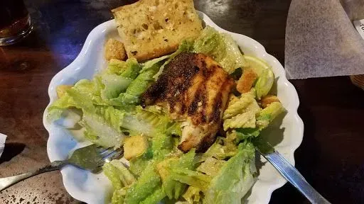 Caesar Salad With Mesquite-Grilled Chicken Breast