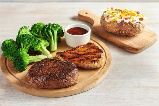 Sirloin* & Grilled Chicken