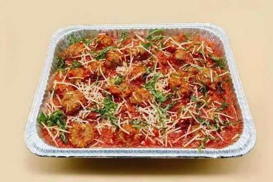 1/2 PAN OF MEATBALLS IN PASTA SAUCE