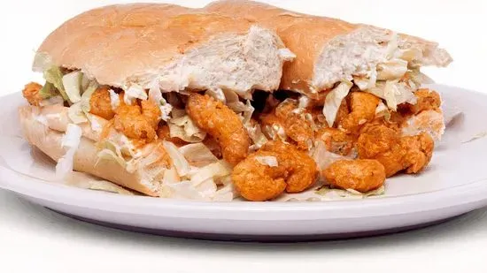 HALF FRIED CRAWFISH PO BOY