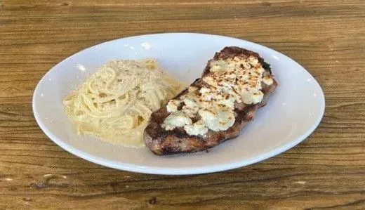 New York Steak with Pasta