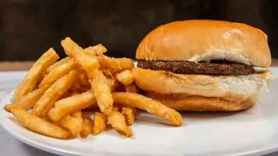 Hamburguesa Con Papas Fritas