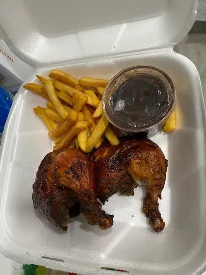 (# 2) 1/2 Chicken with 2 Sides