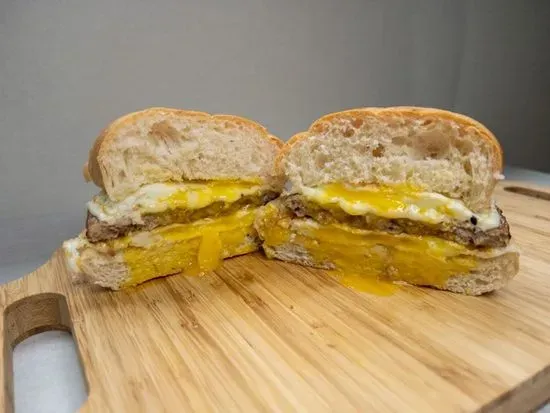 SAUSAGE, EGG, & CHEESE SANDWICH