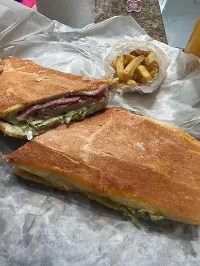 12" Cuban with Bag of Fries