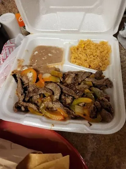 10. Steak, Chicken, or Combination Fajitas