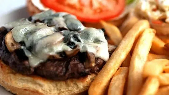 Mushroom Swiss Burger