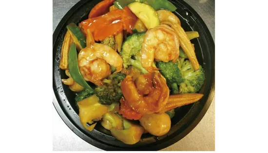 118.Shrimp w.Chinese Mixed Vegetables