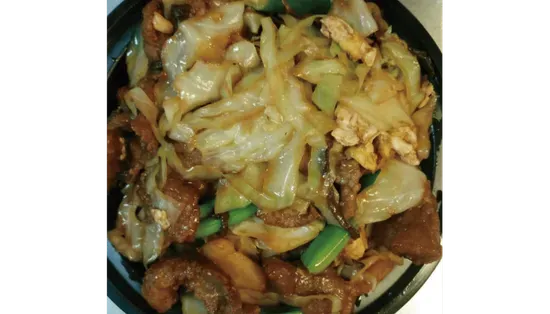 112.Moo Shu Beef(w.5 pancakes)