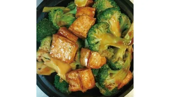 59.Bean Curd & Broccoli w. Garlic Sauce