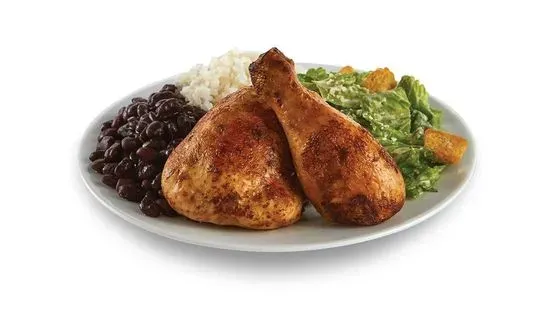 1/4 Fire Grilled Chicken - With Rice and Beans and 1 Additional Side