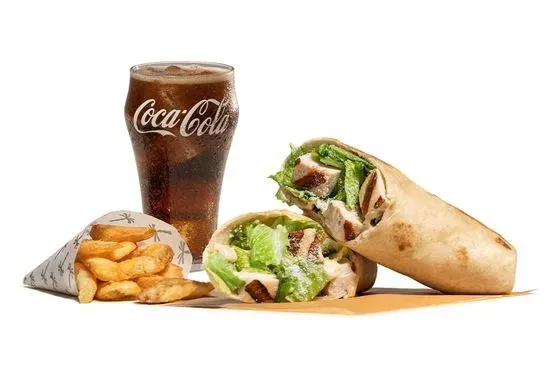 Chicken Caesar Wrap Combo