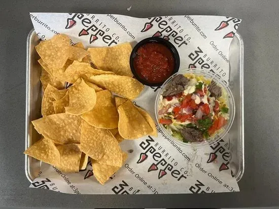 Mini Bowl w/Chips and Salsa (Steak)