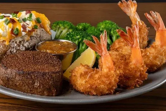 NEW! Center-Cut Sirloin* & Choice of Shrimp