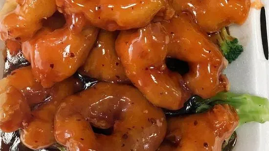 S6 A. General Tso's Shrimp / 左宗虾