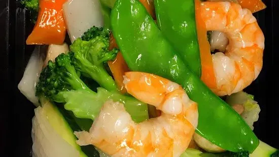 94. Shrimp with Mixed Vegs / 什菜虾