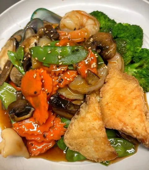 Seafood Teriyaki Special (Japanese Dinner)