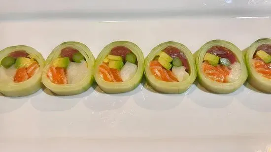 Naruto Rainbow (Raw) Cucumber Wrap Roll