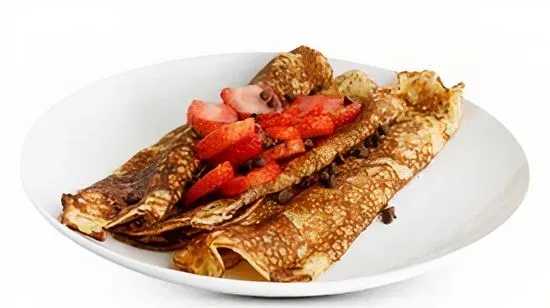 Chocolate Chip & Strawberry Crepes - Online