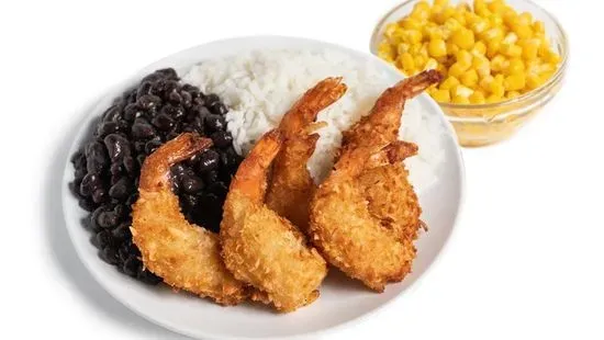 Coconut Shrimp - With Rice and Beans and 1 Additional Side