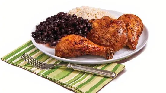 1/2 Fire Grilled Chicken - With Rice & Beans