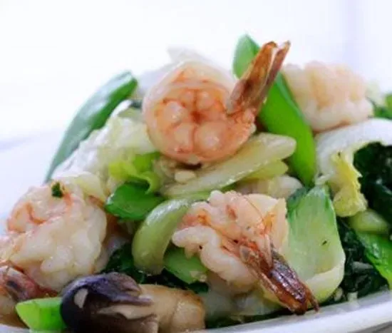 77. shrimp w. mixed vege