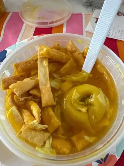 23. Egg Drop w. Wonton Soup