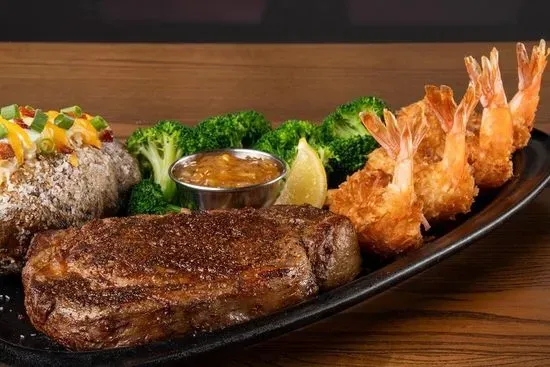 NEW! Rockhampton Ribeye* & Choice of Shrimp