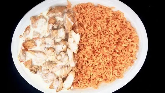 25. Chicken & Rice with Cheese Sauce