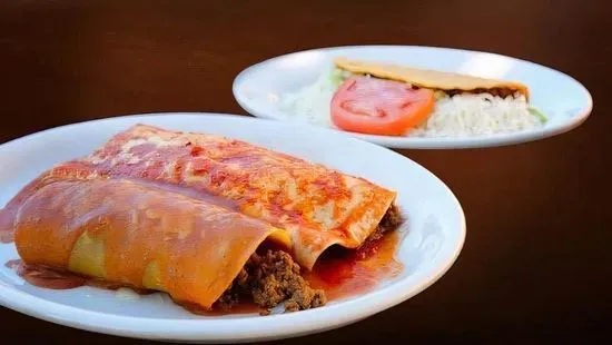 D. Beef Taco, Beef Enchilada and Burrito