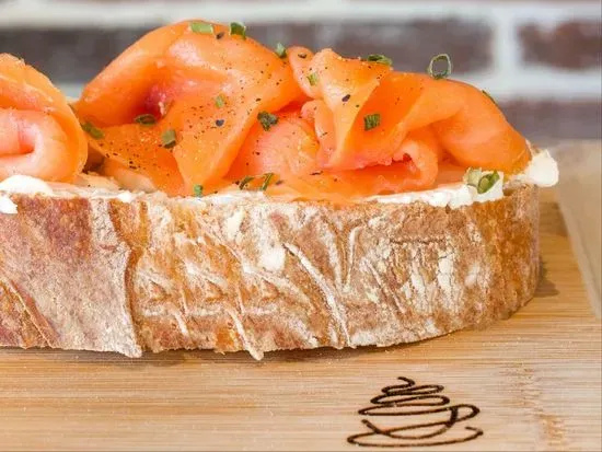 Salmon & Cream Cheese Toast*