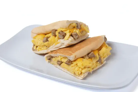 Turkey Sausage con Queso Sandwich