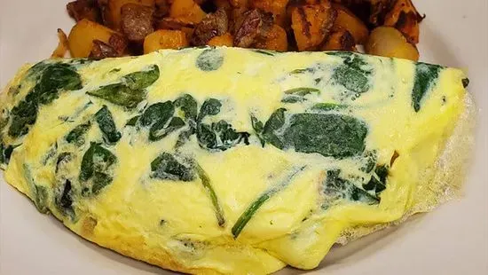 Spinach Omelet with Cheese