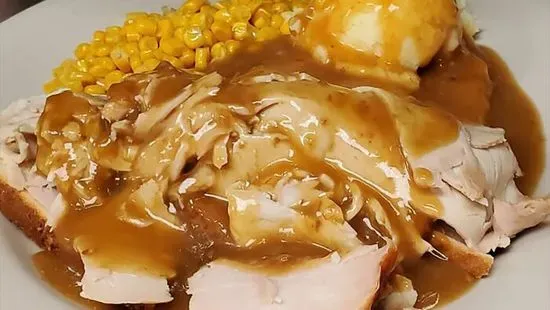 Open Faced Turkey Sandwich