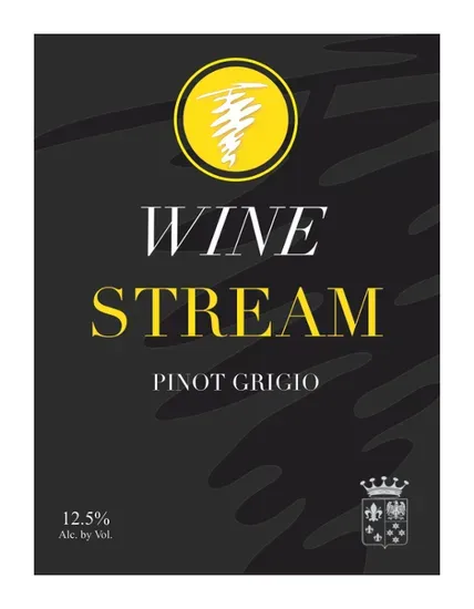 Glass of Pinot Grigio by Wine Stream