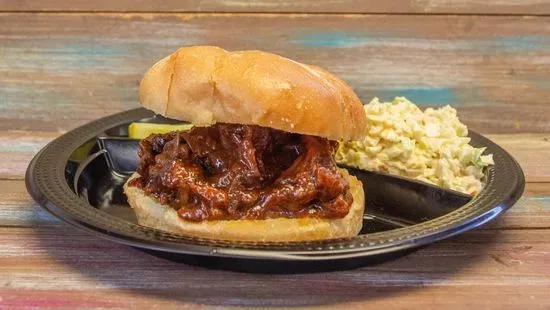 Chopped Beef Brisket Sandwich