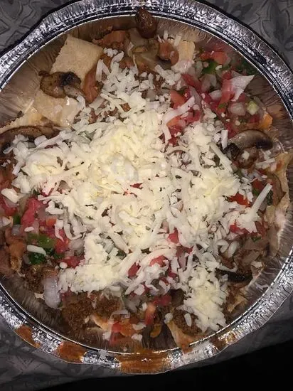 Cheese, Beef & Bean Nachos